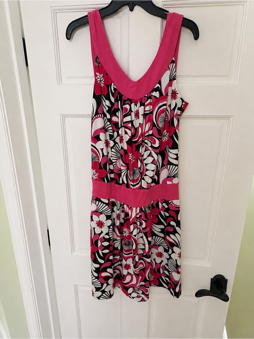 Pink Floral Sleeveless Dress